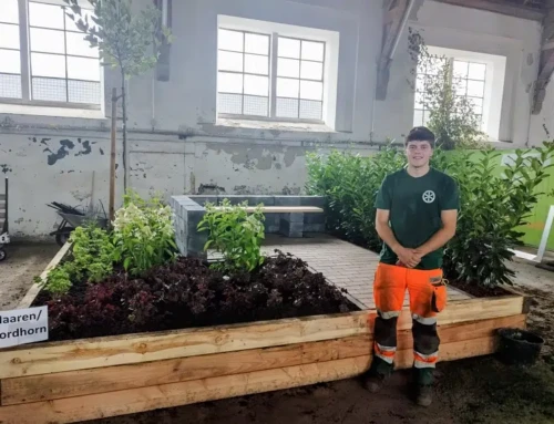 Azubi Jørn Rasch von der Stadt Nordhorn gewinnt den „Cup Kommun“ und ist damit bester Gartenbauer